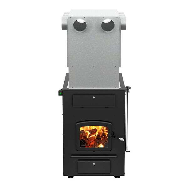 Drolet Heat Commander Wood Furnace Df02003 In White Background Front View