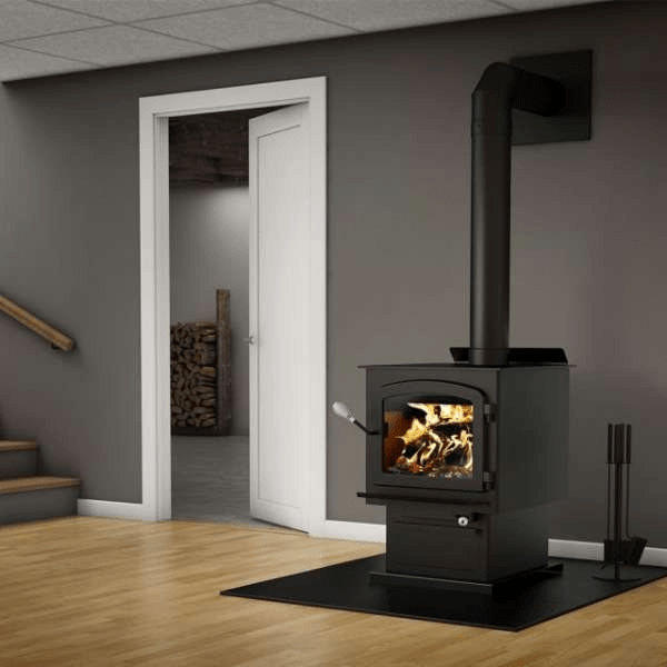 Drolet Myriad III Wood Stove With Blower DB03052 l Fire Pit Surplus