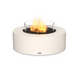     Ecosmart Fire Ark Freestanding Fire Table In Bone With Flame And Windscreen On A White Background