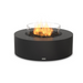     Ecosmart Fire Ark Freestanding Fire Table In Graphite With Flame And Windscreen On A White Background