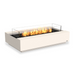 Ecosmart Fire Cosmo 50 Fire Table In Bone With Flame And Windscreen On A White Background