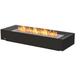    Ecosmart Fire Grate 36 In Graphite Color With Flame In White Background