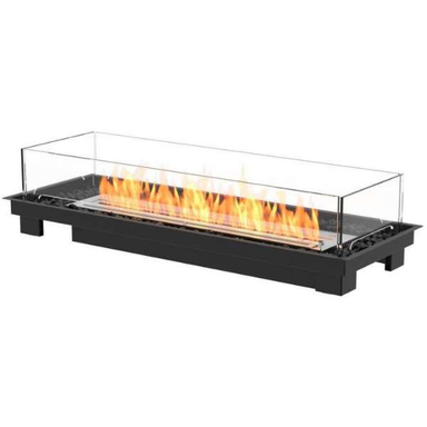    Ecosmart Fire Linear 50 In Color Black With Flame In White Background