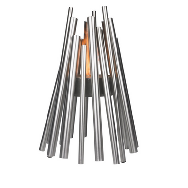       Ecosmart Fire Stix In Stainless Steel Color With Flame On A White Background