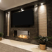 EcoSmart Flex Double Sided Bioethanol Fireplace In Living Room Indoor Set up