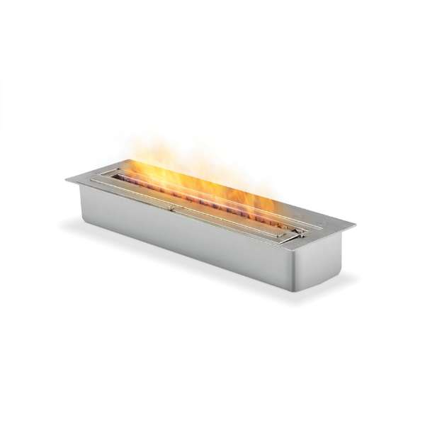       Ecosmart Xl 700 Ethanol Burner In Stainless Steel Color With Flame