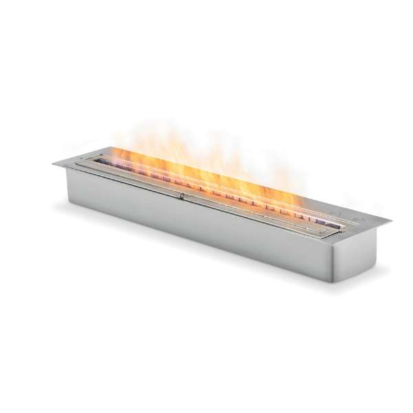    Ecosmart Xl 900 Ethanol Burner In Stainless Steel Color With Flame