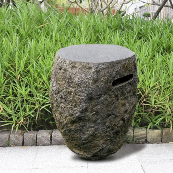 Elementi Boulder Tank Cover On An Outdoor Set Up