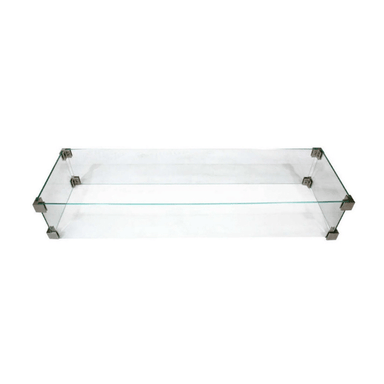 Elementi Granville Fire Table Wind Screen On A White Background