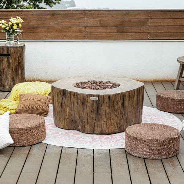 Elementi Manchester Fire Pit OFG145 RedWood
