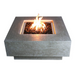 Elementi Manhattan Fire Pit Table With Flame On A White Background