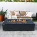 Elementi Plus Cape Town Fire Pit OFG410SL With Flames and Windscreen In Backyard Set-Up