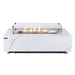 Elementi Plus Carrara Marble Pocelain Fire Table OFP121BW With Flames and Windscreen