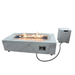 Elementi Plus Carrara Marble Pocelain Fire Table OFP121BW With Propane Tank Cover