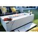 Elementi Plus Carrara Marble Pocelain Fire Table OFP121BW With Flame and Roll-out Storage for Cover