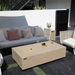 Elementi Plus Colorado Fire Table OFG410SY With Food and Drinks On Top of Cover