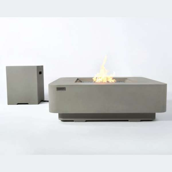 Elementi Plus Lucerne Fire Table OFG419LG With Propane Tank Cover