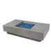 Elementi Plus Monte Carlo Fire Table OFG416LG With Blue Fire Glass Side View