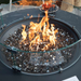 Elementi Plus Nimes Fire Table OFG414DG With Flames on Black Fire Glass