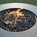 Elementi Plus Nimes Fire Table OFG414DG With Flames in Black Fire Glass