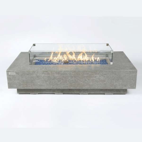 Elementi Plus Riviera Fire Table OFG415LG With Flame and Windscreen