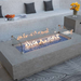 Elementi Plus Riviera Fire Table OFG415LG With Flames Windscreen and Propane Tank Cover