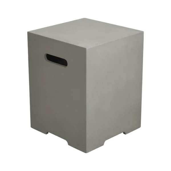 Elementi Plus Square Concrete Tank Cover ONB01-109 Light Gray
