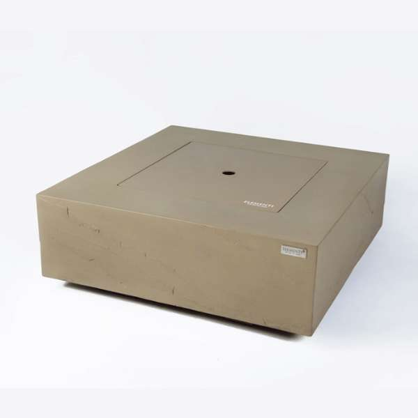 Elementi Plus Uluru Fire Table OFG411SY With Cover In White Background