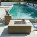 Elementi Plus Uluru Fire Table OFG411SY With Propane Tank Cover In Pool Side