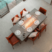 Elementi Sonoma Dining Table OFG201 Top VIew Spacious Fire Table