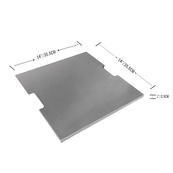Elementi Stainless Steel Lid For Rova And Montreal Fire Table Dimensions