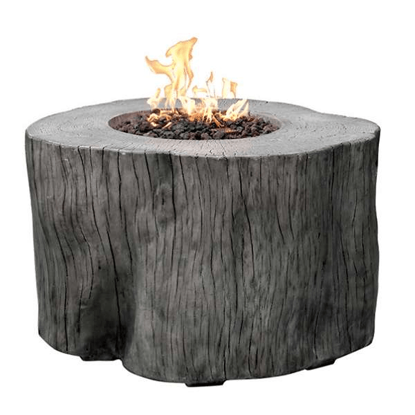 Elementi Warren Table - Propane - OFG307 Classic Gray With Flame On White Background