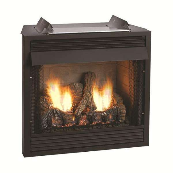 Empire 36 Inch Breckenridge Deluxe Vent Free Fireplace On A White Background