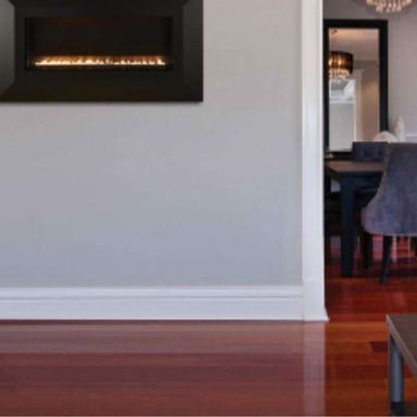 Empire Boulevard Slim 30 Linear Vent Free Gas Fireplace Installed Beside The Dining Area_
