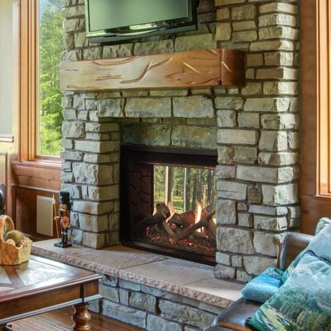 Empire Rushmore 40 Clean Face See Through Direct Vent Gas Fireplace