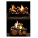 Empire Vail Premium 36 Peninsula And See Thru Vent Free Gas Fireplace Logs With Flame