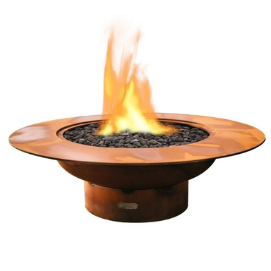 Fire Pit Art Magnum Wood Burning Fire Pit With Flame On A White Background