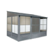 Gazebo Penguin Florence Add A Room 8 Ft. X 12 Ft. In Grey On A White Background