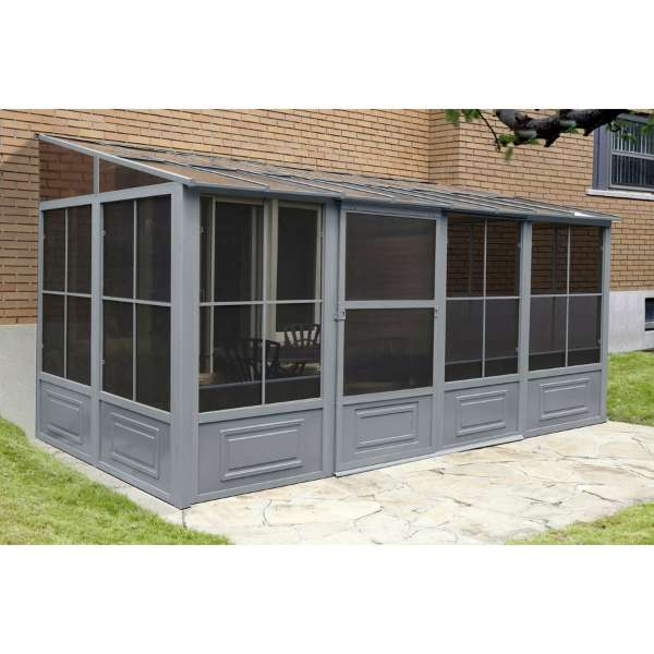 Gazebo Penguin Florence Add A Room 8 Ft_ X 16 Ft_ In Grey Color