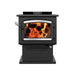 Drolet Heritage Wood Stove With Blower DB03190 front view in white background