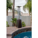 Hiland Pyramid Patio Heater In An Outdoor Swimming Pool Set Up