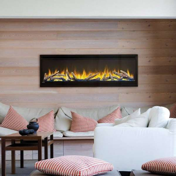 Napoleon Alluravision 60_ Wall Mount Electric Fireplace Installed In The Living Room Set Up