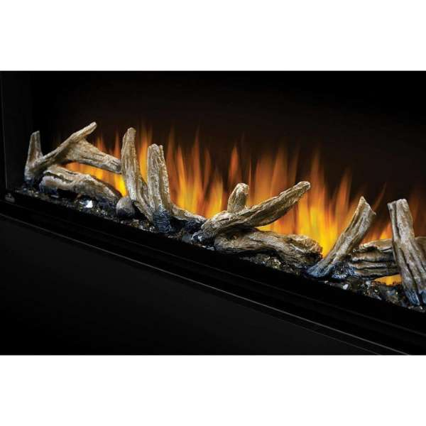Napoleon Alluravision 60_ Wall Mount Electric Fireplace In A White Background