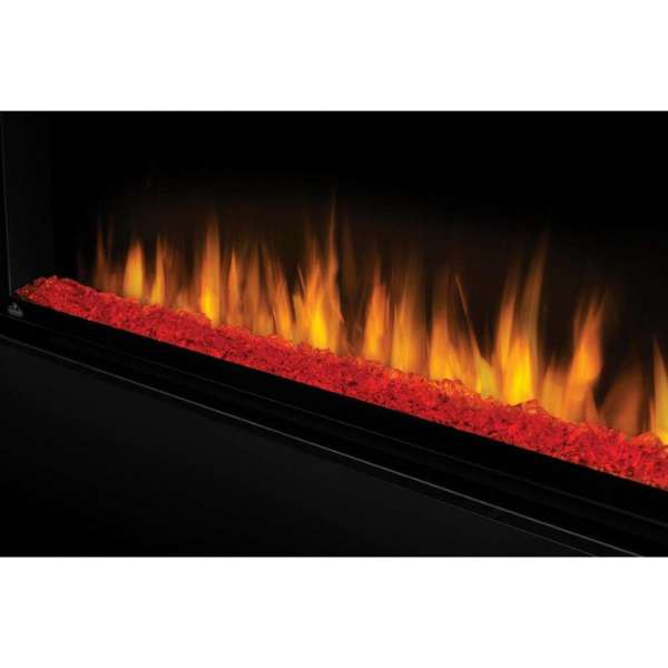Napoleon Alluravision 60_ Wall Mount Electric Fireplace In A White Background