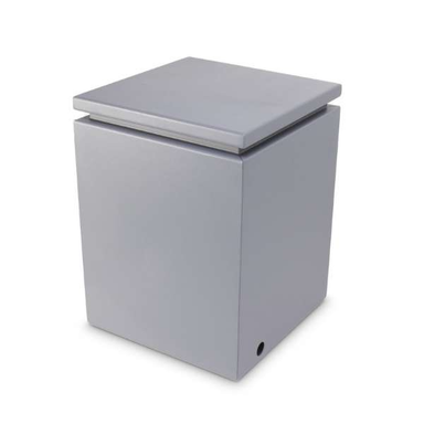 Outdoor Plus Propane Tank Metal Enclosure With Removable Lid In	white Powdercoat Color 