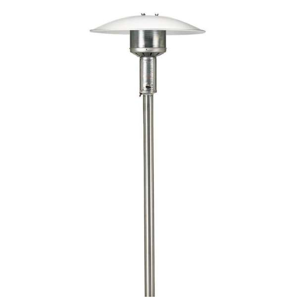 Patio Comfort Natural Gas Permanent Post Heater On A White Background