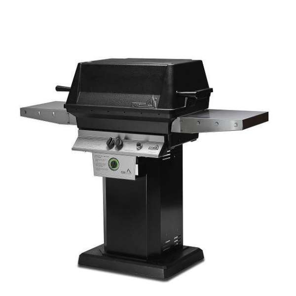 Pgs _t_ Series Natural Gas Grill 40_000 Performance Grilling Systems Black Powder Coated Pedestal _ Flat Patio Base