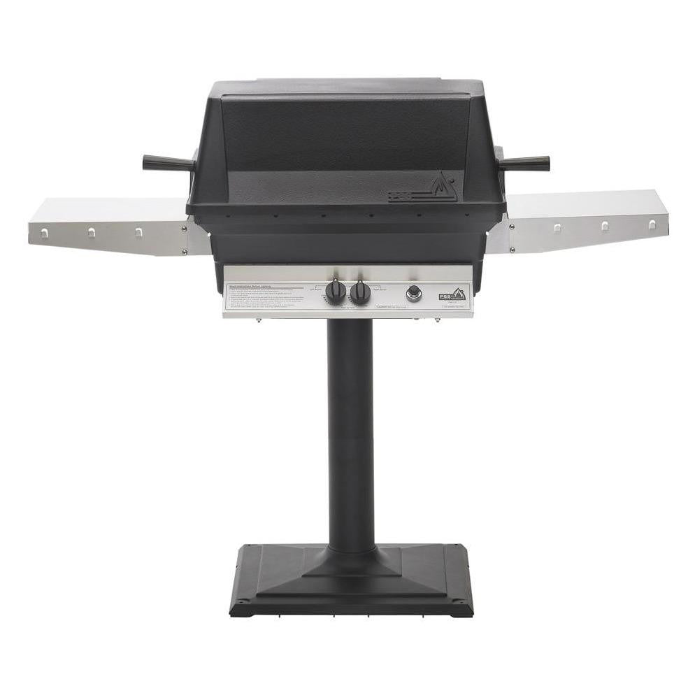 PGS "A" Series Natural Gas Grill 40,000 BTUs - A40NG Performance Grilling Systems Black 24" Post and Base Kit 