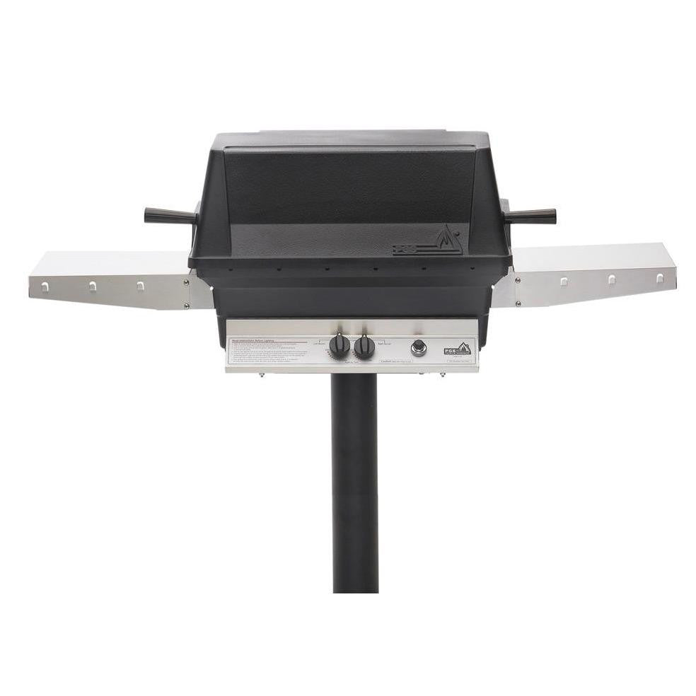 PGS "A" Series Natural Gas Grill 40,000 BTUs - A40NG Performance Grilling Systems Black Permanent Post 