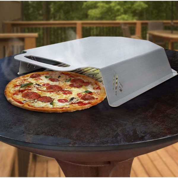    Pizza Oven With Pizza Grate On Top Of The Arteflame Classic Grill With Pizza As Sample Image